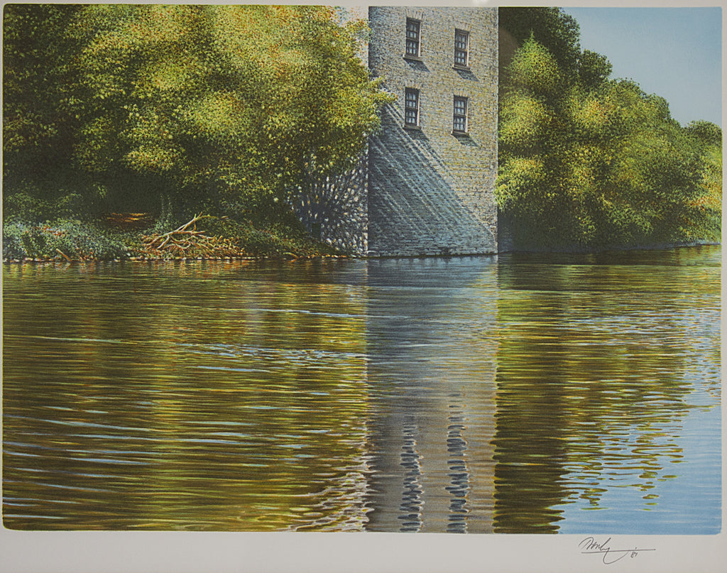 Ken Danby Riverbank Reflections Wallack Galleries